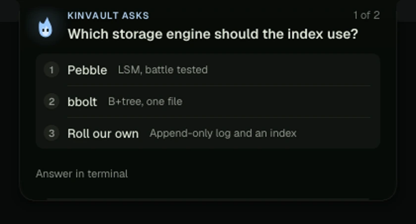 A question, as one numbered list